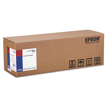Epson® Cold Press Bright Fine Art Paper Roll, 19 Mil, 17" X 50 Ft, Textured Matte White freeshipping - TVN Wholesale